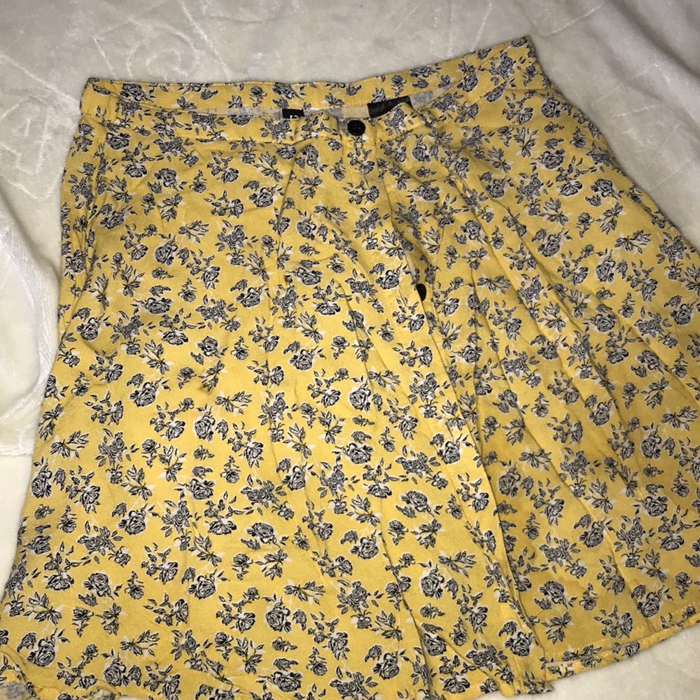 Button front Skater skirt